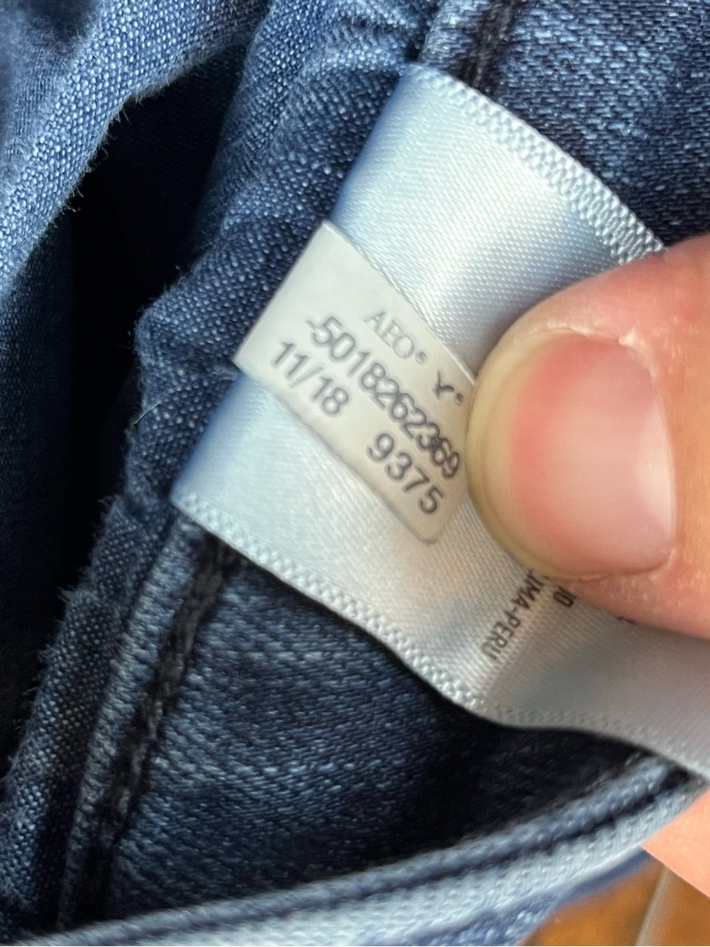American Eagle Super Stretch Hi-Rise Jegging Blue Denim Women's Size 6 X-Long. - Picture 7 of 14